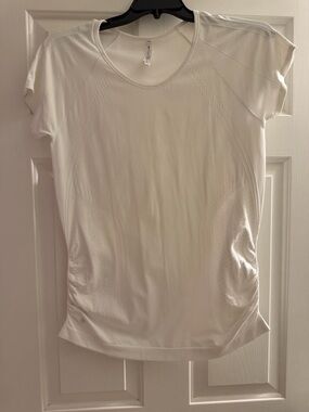 Athleta White Short-Sleeve Performance Tee